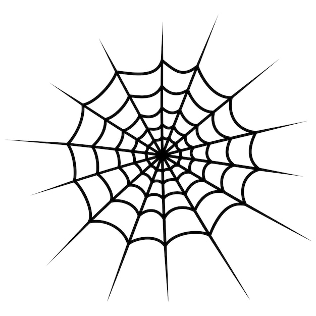 Vector cobweb isolated on whithe background Spiderweb for Halloween