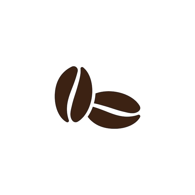 Vector coffee beans template vector icon illustration