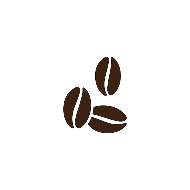 Vector coffee beans template vector icon illustration