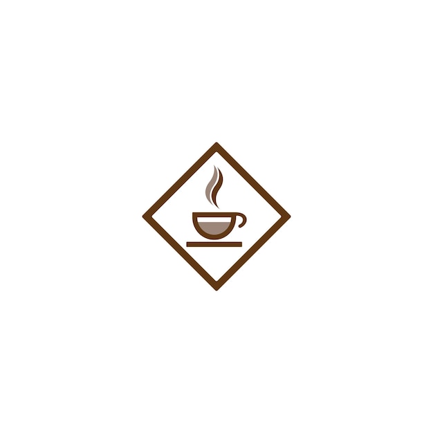 Vector coffee beans template vector icon illustration