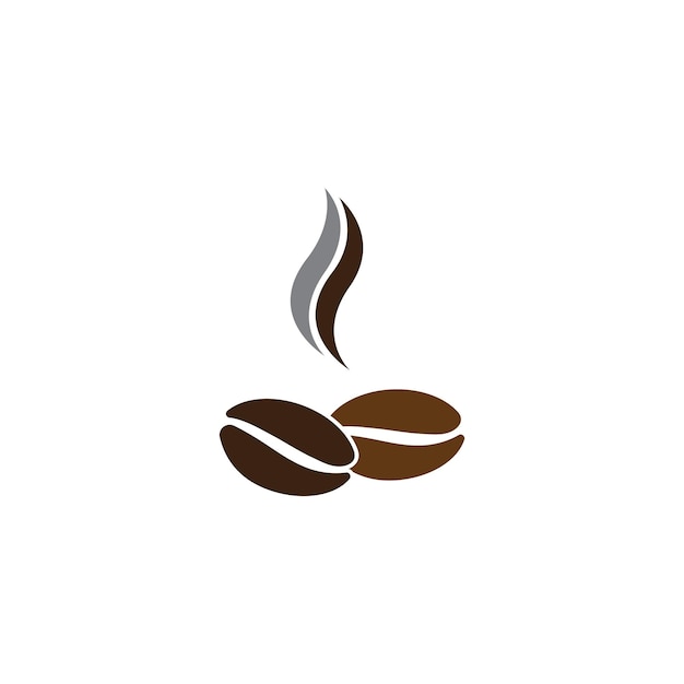 Vector coffee beans template vector icon illustration