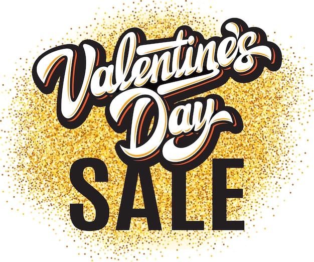 Vector color template for poster design to valentine s day sale