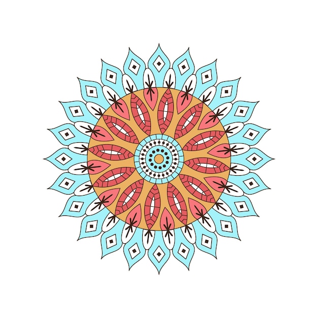 Vector Colored Mandala