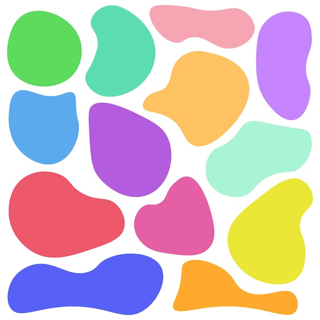 Vector vector colorful abstract shapes