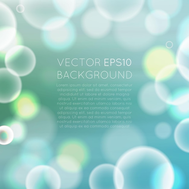 Vector colorful bokeh abstract background