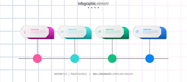 Vector colorful data infographic with details