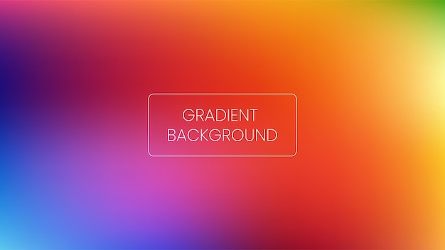 Vector colorful gradient background