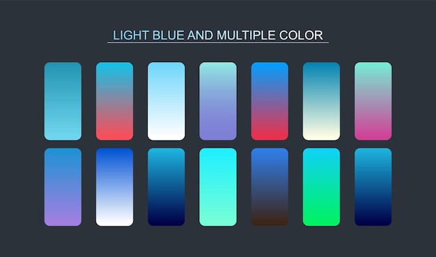 vector colorful gradient covers set collection