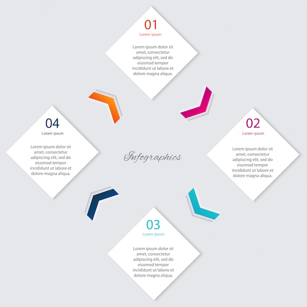 Vector colorful info graphics for your business presentations.