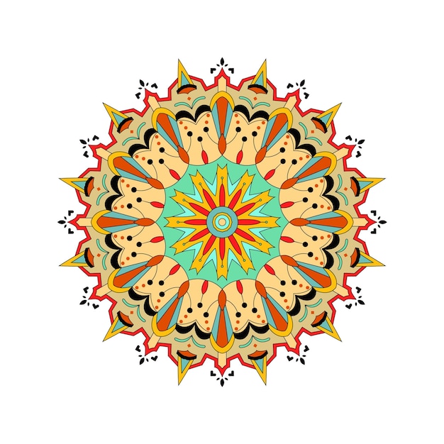 Vector colorful mandala background