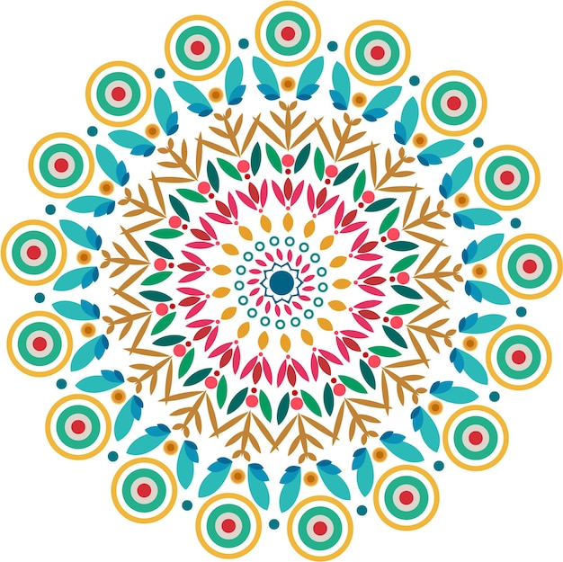 Vector colorful mandala background