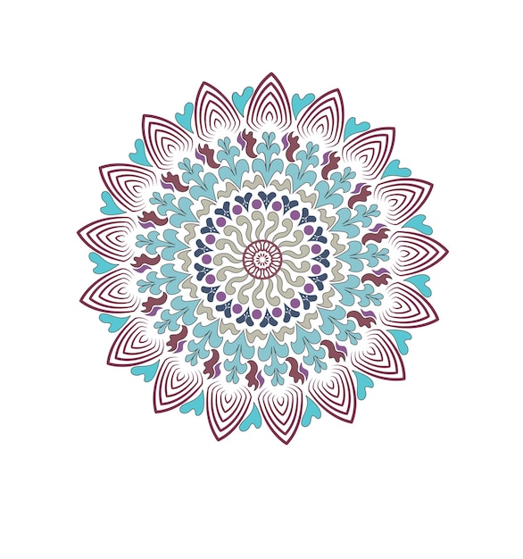 Vector colorful mandala background