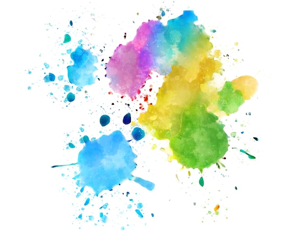 Vector of colorful splash of watercolor.