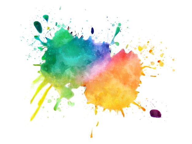 Vector of colorful splash of watercolor.