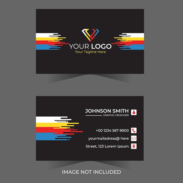 vector company business card design template