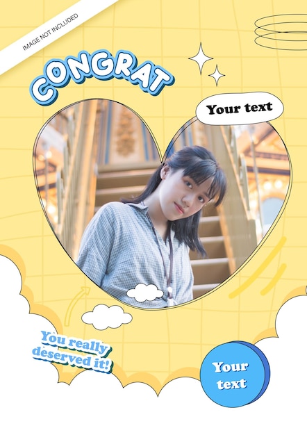 Vector congratulations Bright pastel colors