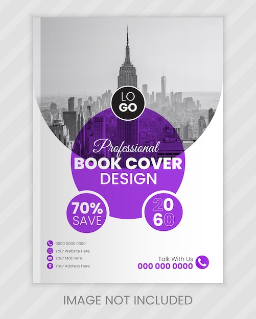 Vector corporate book cover design template and annual report design template