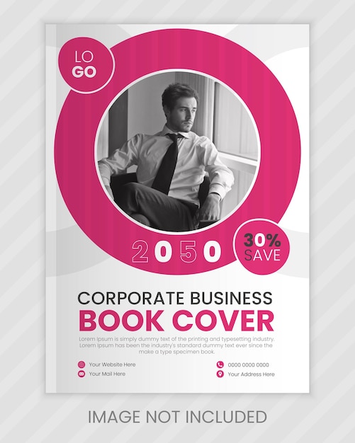 Vector corporate book cover design template and annual report design template