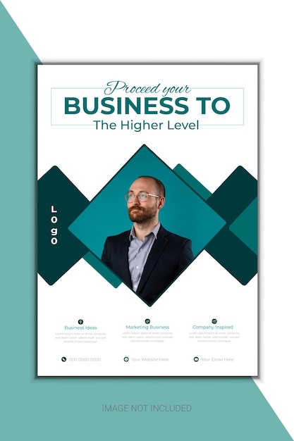 Vector vector corporate business flyer design template