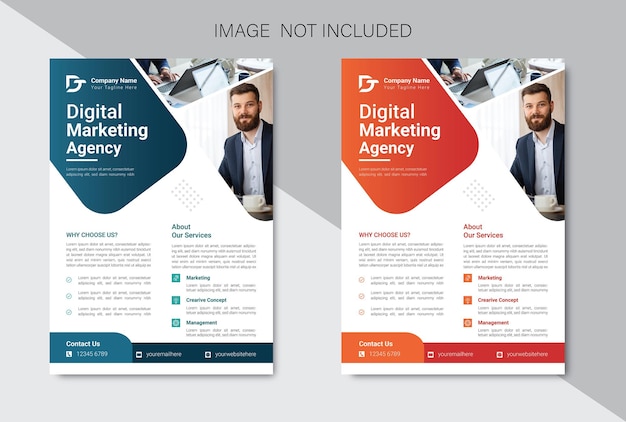 Vector corporate business flyer template