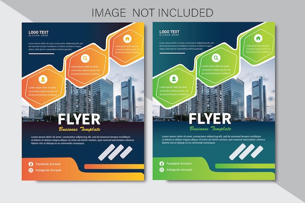 Vector corporate business flyer template