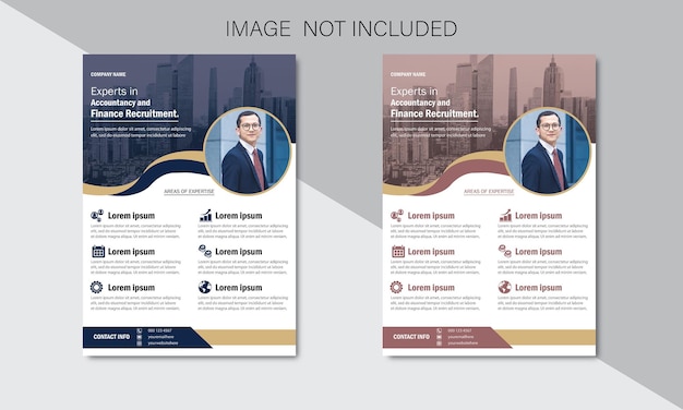 Vector corporate business flyer template