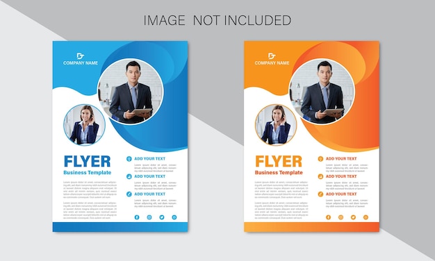 Vector corporate business flyer template