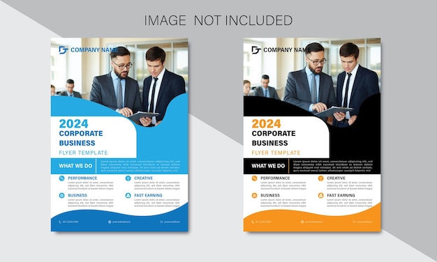 Vector corporate business flyer template