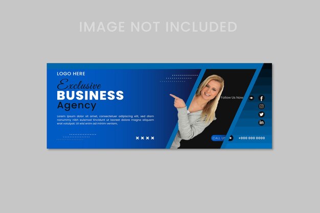 Vector vector corporate and business promotion facebook cover template social media web banner template