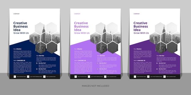 Vector corporate modern business flyer template