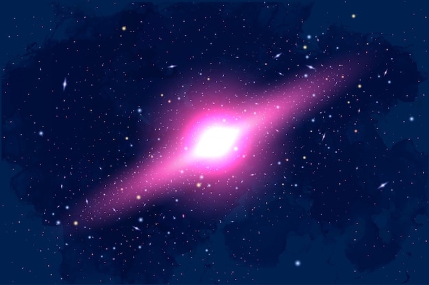 Vector Cosmology Illustration with Universe