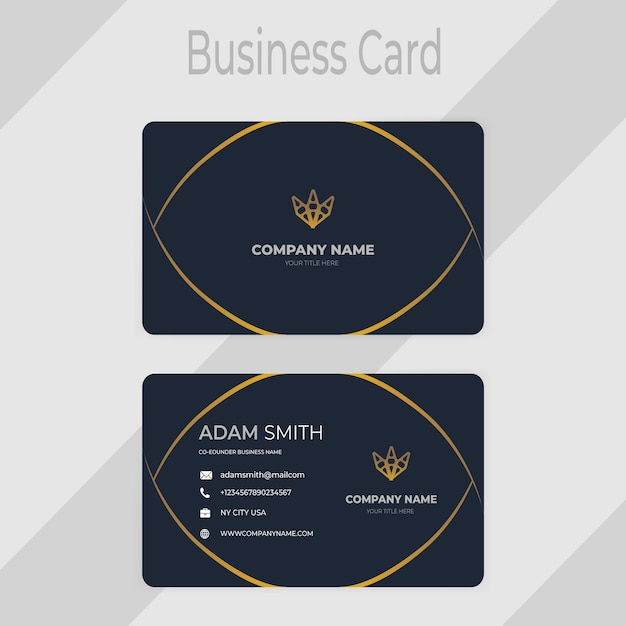 Vector creative and corporate business card