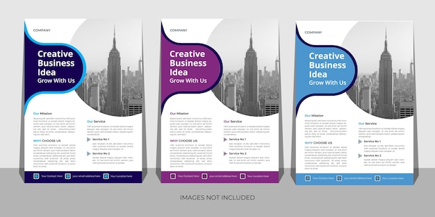 Vector creative corporate business flyer template