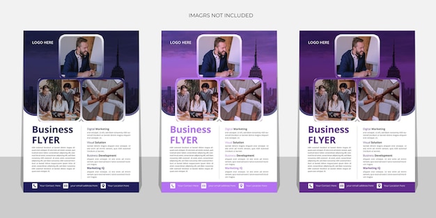 Vector creative corporate business flyer template