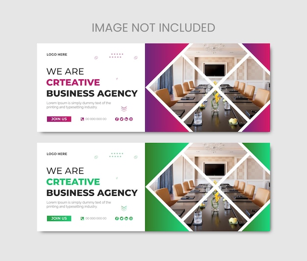 Vector creative corporate facebook cover design amp we are creative business Agency