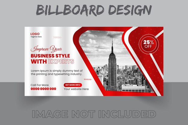 Vector vector creative modern bicycle billboard design template