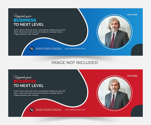 Vector creative modern business facebook cover design template