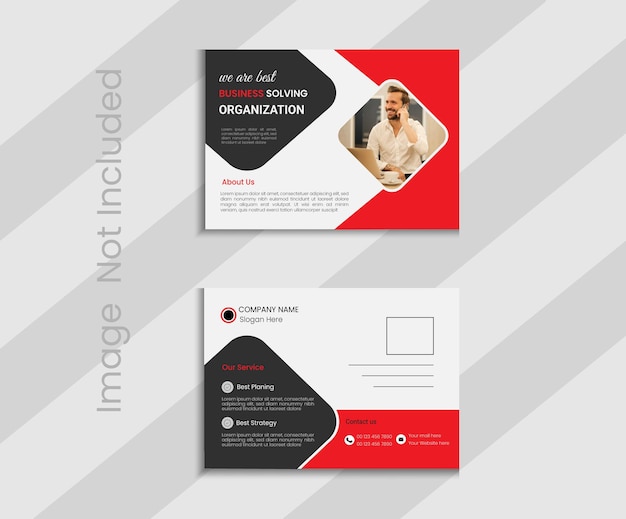 Vector creative and unique post card template