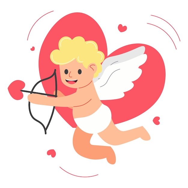 Vector vector cute adorable cupid amur baby little angel