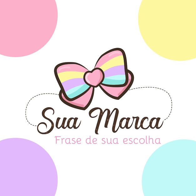 Vector cute logo vector