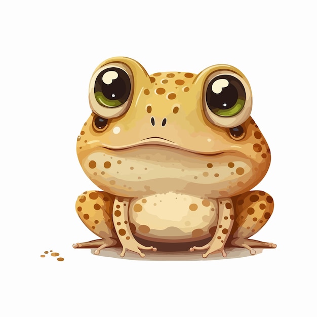 Vector cute toad cartoon style