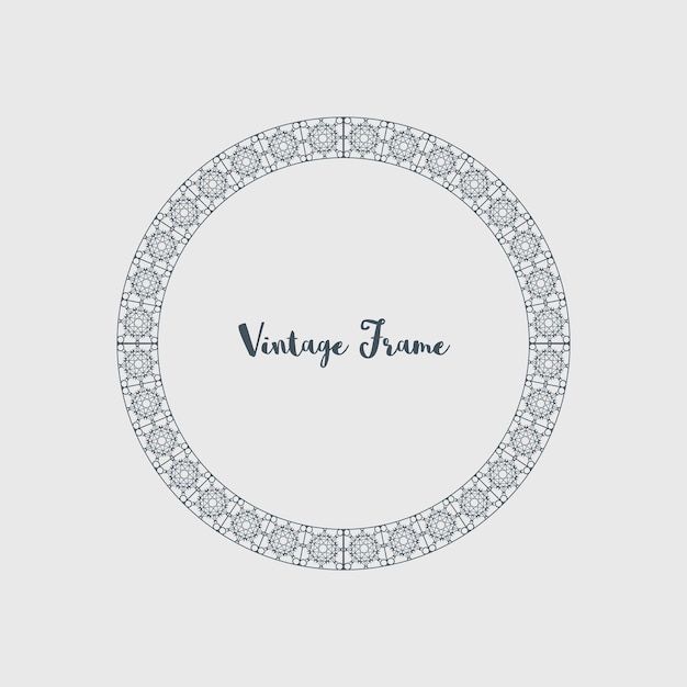 Vector Decorative Circle Frame