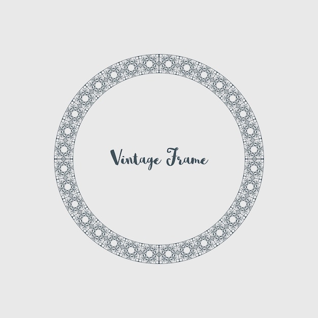 Vector Decorative Circle Frame