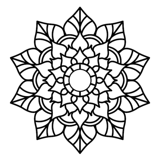 Vector decorative flower mandala