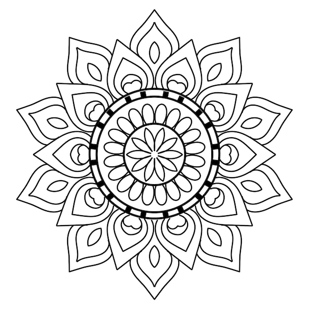 Vector decorative flower mandala