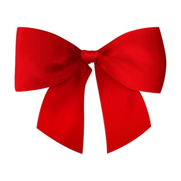 Vector decorative red bow