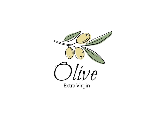 Vector decorative wreath olive branchFor labels packaging