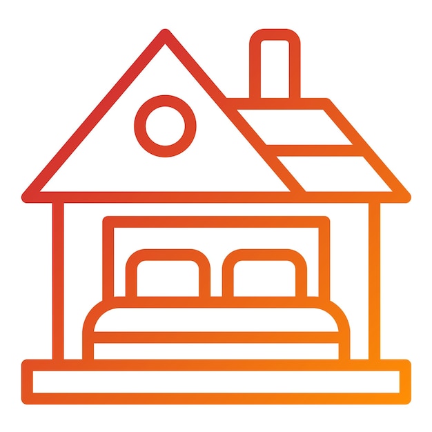 Vector Design Accommodation Icon Style