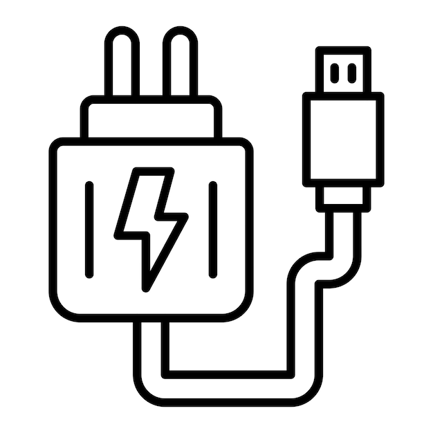 Vector Design Adapter Icon Style