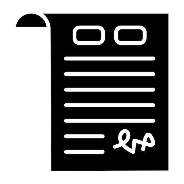 Vector Design Agreement Icon Style